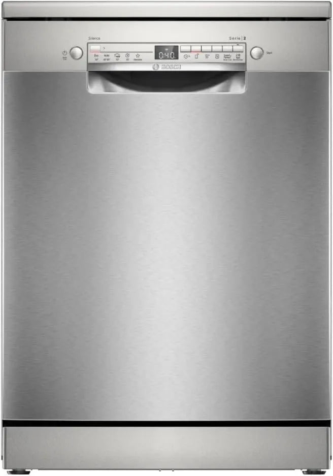 Bosch SMS2HTI06E Máquina de lavar loiça, 60 cm, Conexão Domésticas, Aço Silencioso, Inox, 13 Serviços, Série 2, Extra Dry