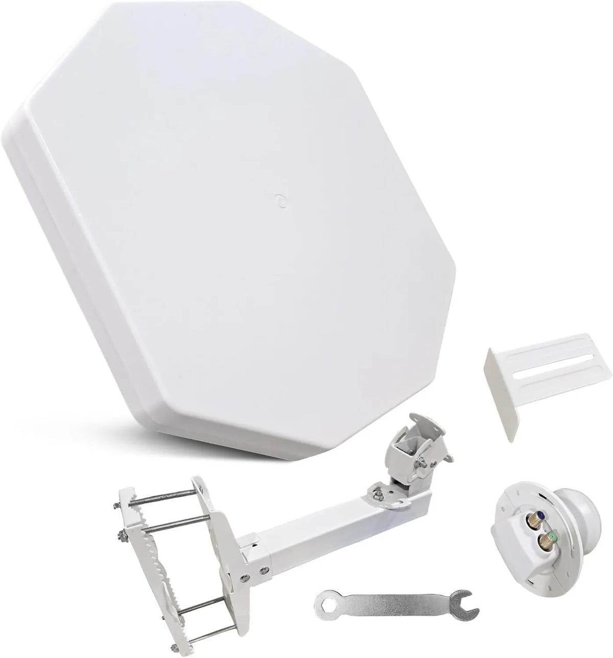 POWER SAT Produto ideal para TV por satélite, antena parabólica com Porto, 2 saídas, quatro portas, resistente ao tempo, mini-compacto