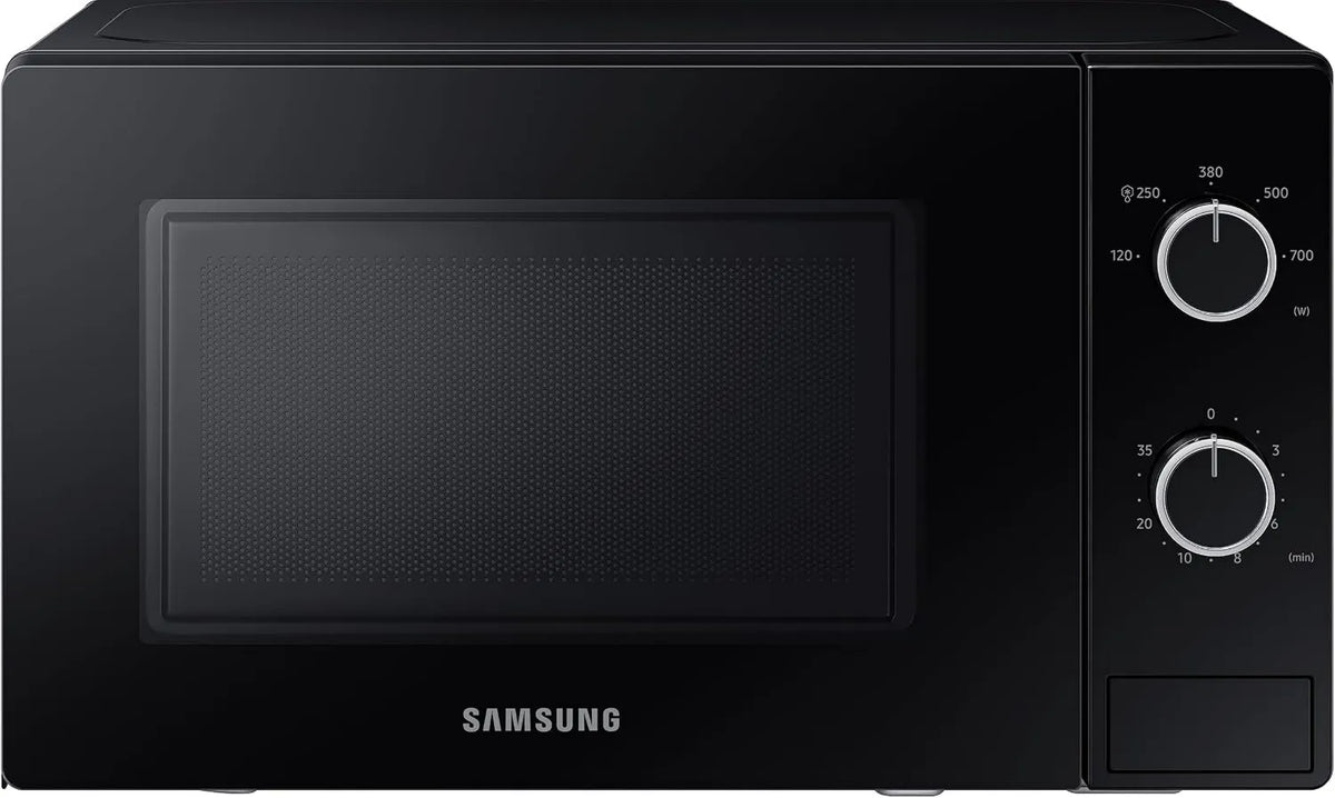 Samsung MS20A3010AL/EG Microondas, 20 L, 700 W, microondas, preto, 5 níveis de potência
