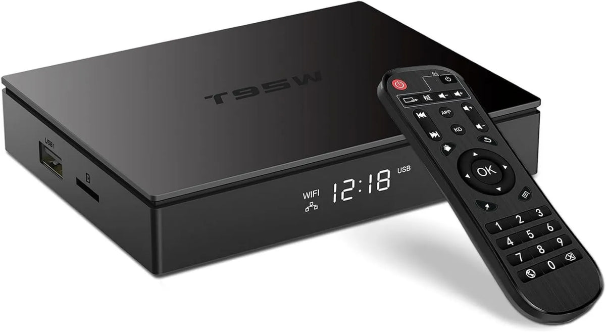 Dulmssxy Smart TV, TV, Android T95W 4GB, 4K UHD, HDMI, Wi-Fi, efeito 3D, Android OS, streaming DLNA, 0GHz WiFi BT5, 0 10, T95W Android 11.0 4GB RAM 32GB
