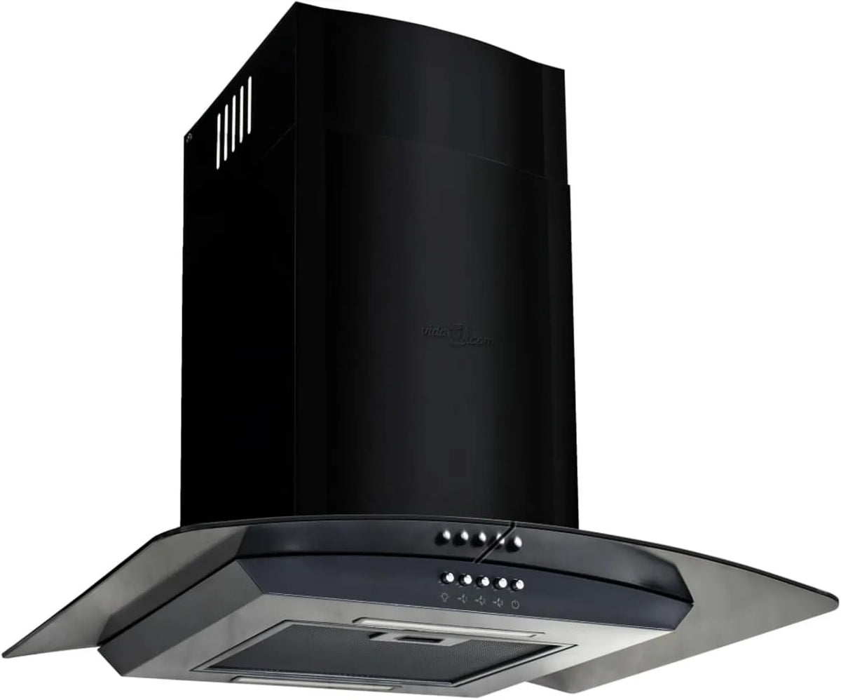 Homgoday exaustor, 60 cm, 756 m3/h, capa de cozinha, instalação de parede, aço inoxidável, preto