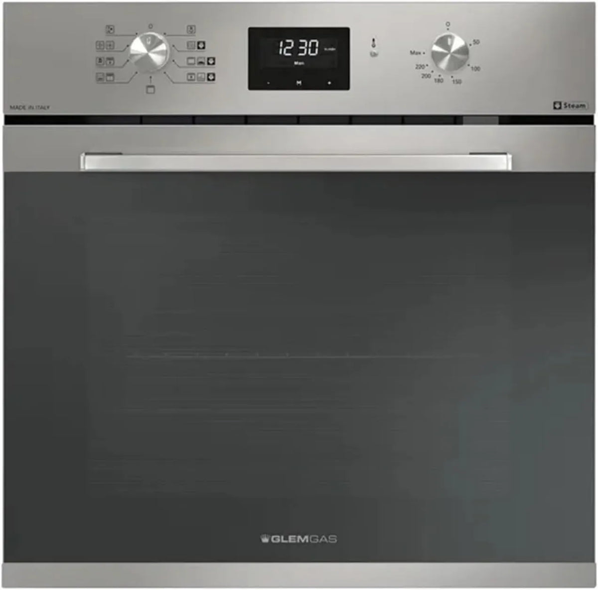 Glem Forno elétrico GFx97Ix-S6V3, 64 L, classe E de energia, encastrada, aço inoxidável