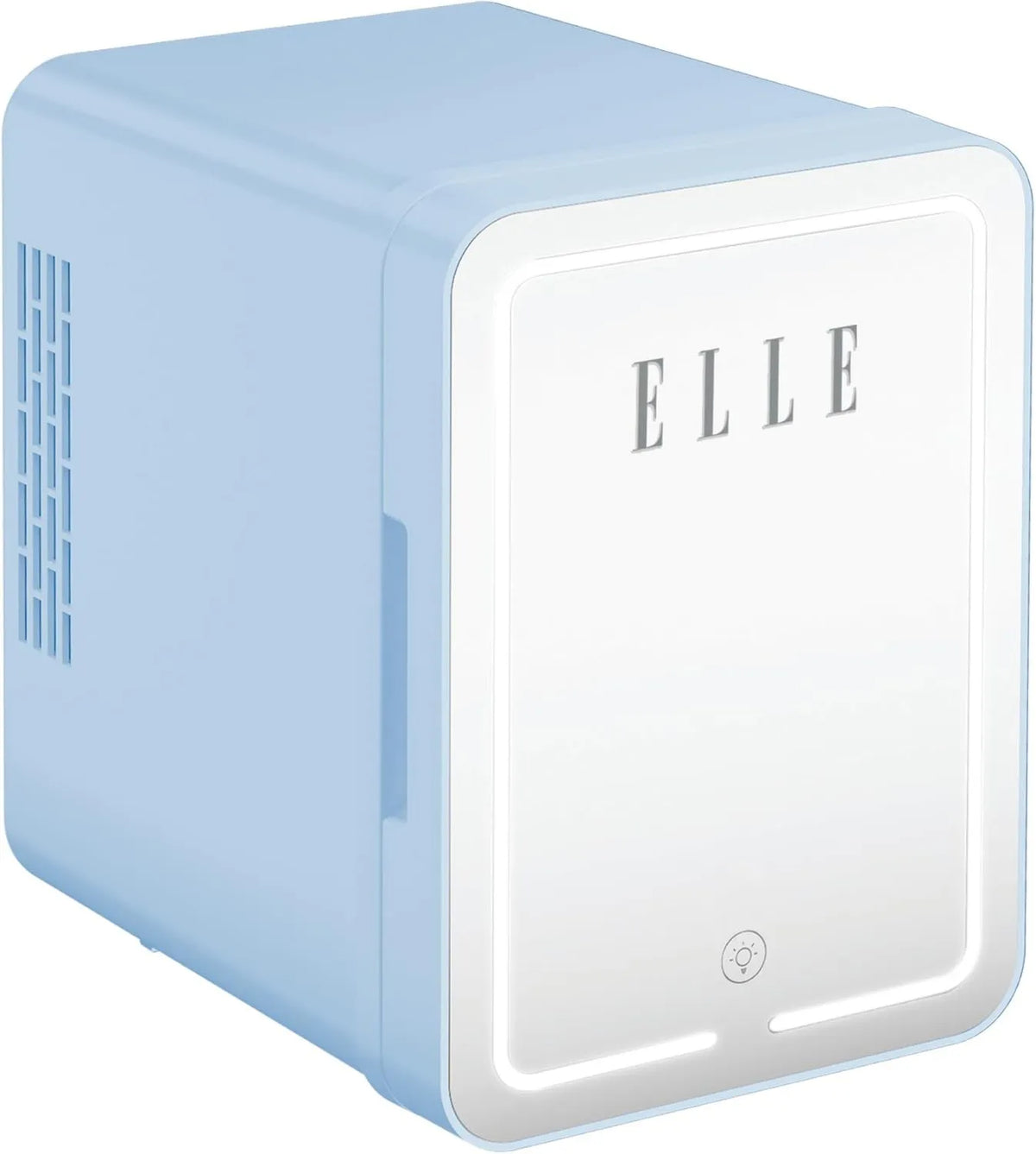 Frigorífico, 4 L, touchable, removível, azul, ELLE Mini Frigorífico Cosmético 4L com espelho LED, cuidados e cosméticos