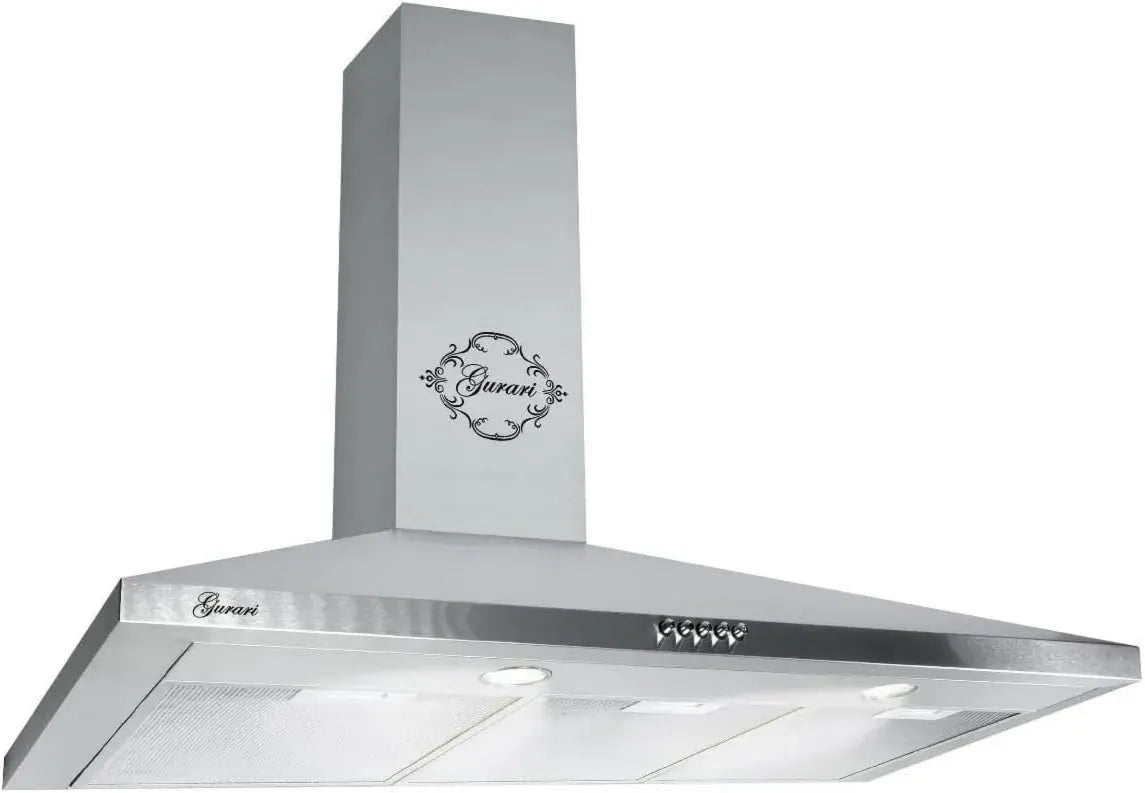 Gurari exaustor, 70 cm, 1000 m3/h, capa de cozinha, instalação de parede, aço inoxidável
