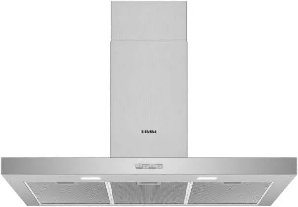 SIEMENS iQ100 LC96BBC50 exaustor, 90 cm, tampa de cozinha, instalação de parede, aço inoxidável, aço inoxidável