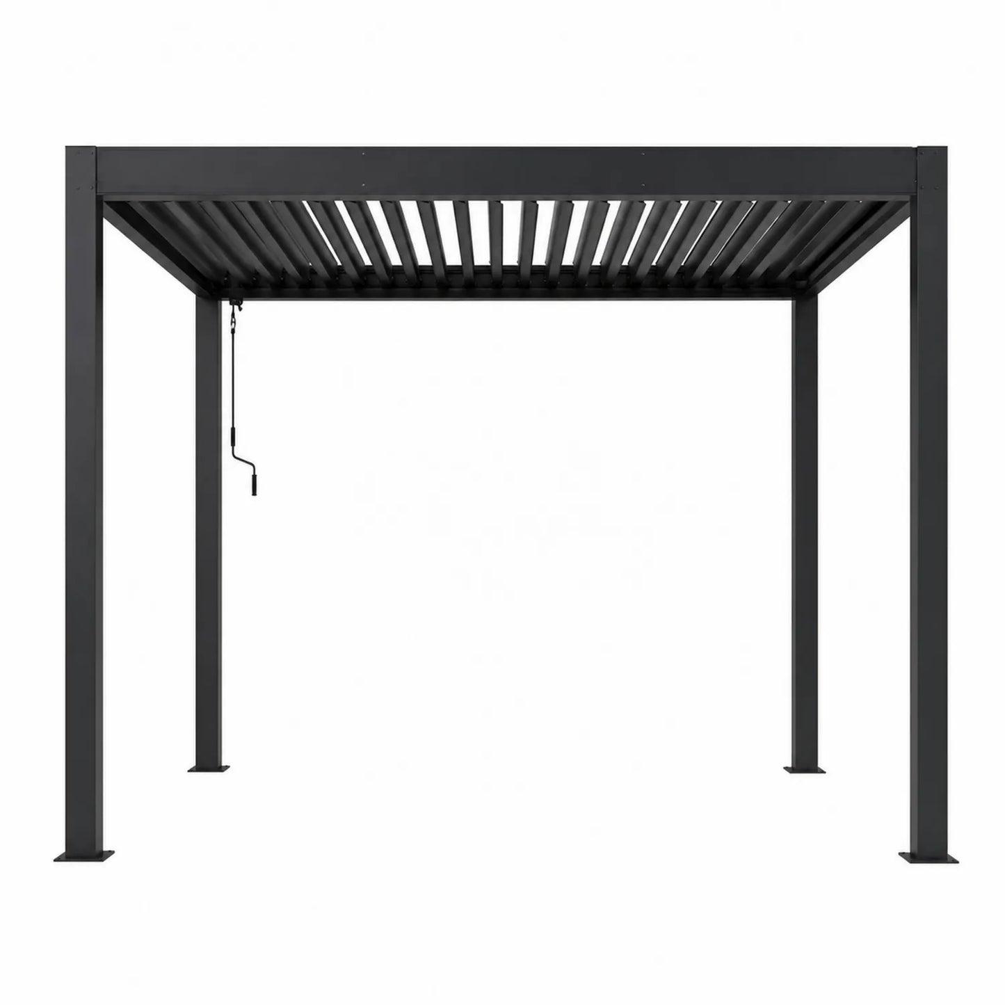 Pergola aluminiowa z regulowanymi lamelami 3x3 m Antracyt