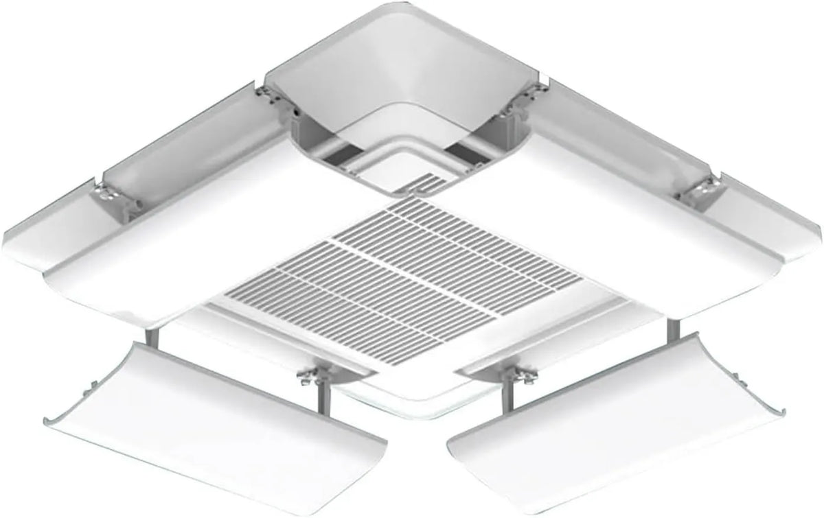 Générique Ar condicionado cm, 17, 43 cm, Conjunto de 4 peças, Deflector de ar ajustável genérico, Montagem de ar retrátil de frigorifico, Ideal para idosos