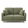 Sofa dwuosobowa sztruks zielona