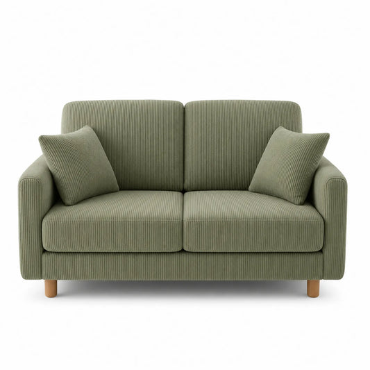 Sofa dwuosobowa sztruks zielona