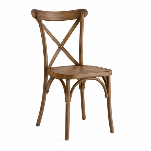 Krzesło drewniane brązowe W58xD52xH90 cm