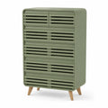 Komoda z szufladami MDF Zielona 80x40x120 cm