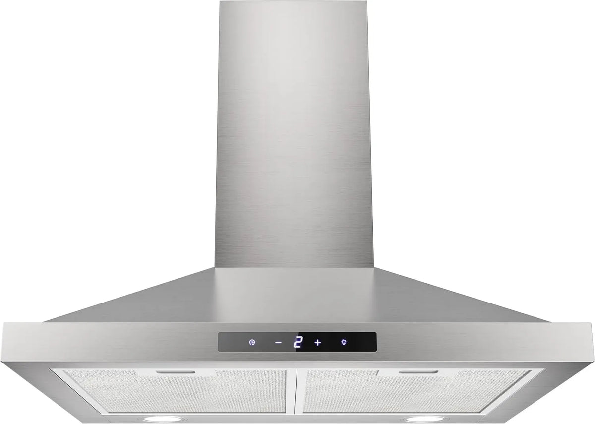 FIREGAS exaustor, 60 cm, 335 m3/h, capa de cozinha, 3 velocidades, instalação de parede, toque, aço inoxidável