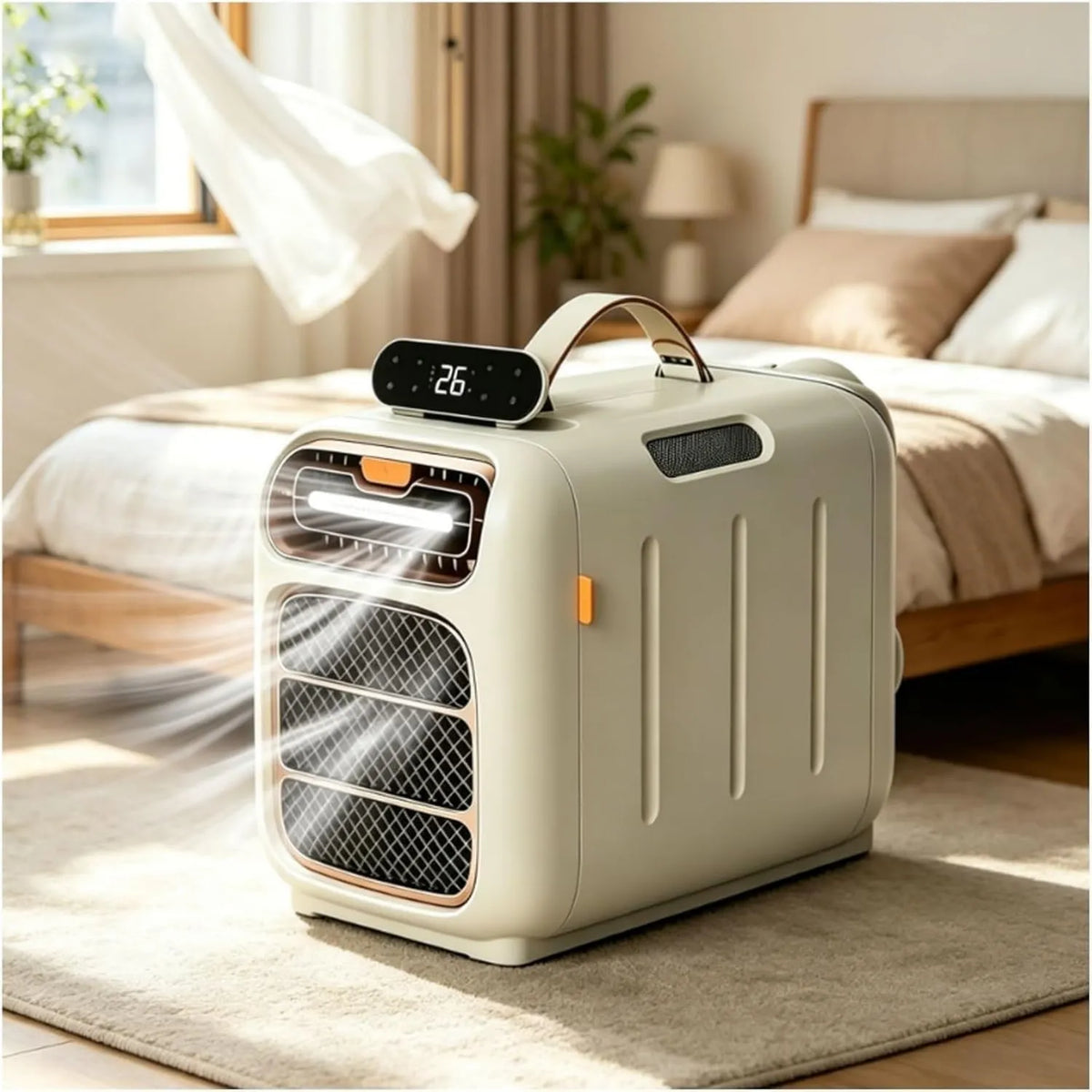 BoTongSiHai Ar condicionado, toque, 3 velocidades, Refrigeração, Sono, ventilação, desumidificação