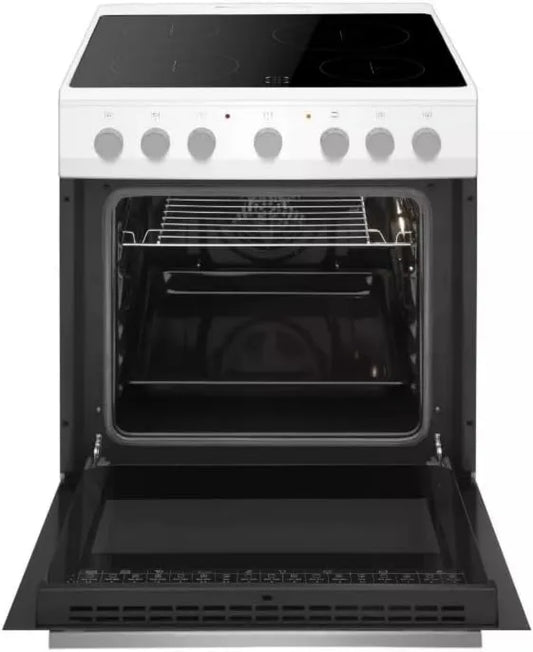 Fagor Commercial Cozinha com forno FACV3004B, 62 L, 4 lareiras, branco, utensílios de cozinha Vitrocerâmica 62l 4 zonas brancas - FACV3004B