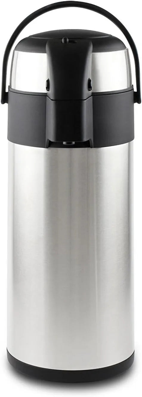 Produto 0 l aço inoxidável com bomba de pressão, Pioneer Thermos 3, garrafa impermeável para bebidas quentes e frias, dispensador de bomba