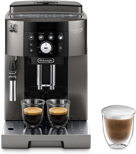 De'Longhi máquina automática de café, toque, preto, Magnifica S Smart ECAM250, 4 receitas em um toque, 33, TB, máquina de café automática com