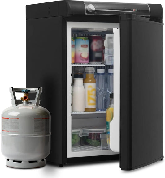 Frigorífico, 60 L, 12 V, silencioso, camping, preto, SMETA frigorífico Trimixte 60L
