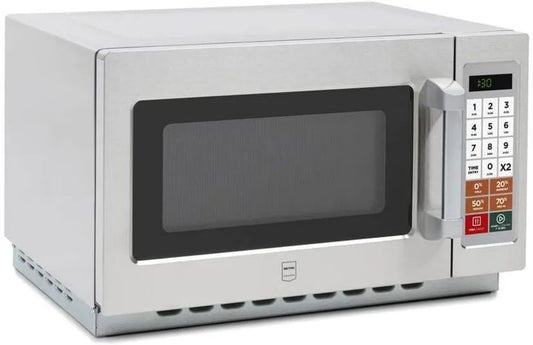 METRO Professional Microondas, 55,3 x 48,5 x 34,3 cm, 34 L, 1400 W, METRO GMW1034S, temporizador, aço inoxidável, 100 Programas, Temporizador 60 minutos