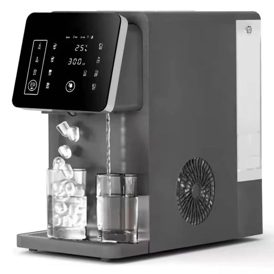 Radiador elétrico, 100 W, bandeja de gelo de 9 cubos fechado, saída de gelo de 15 kg diários, máquina de gelo de bancada POCDOKYZ com