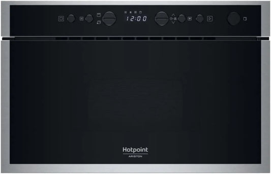 Hotpoint Microondas HAMN463BxF, 22 L, 700 W, encastrada, aço inoxidável, microondas