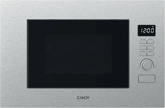 CANDY CA38FL7NWBx micro-ondas, 20 L, 800/1000 W, encastrado, grelha, aço inoxidável, microondas