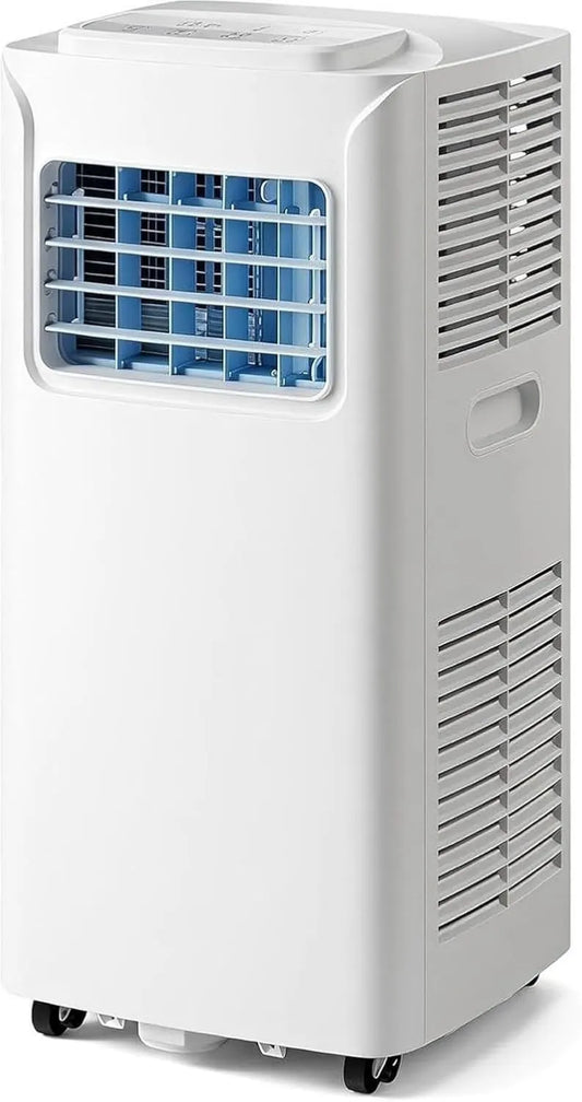 DAEFAG Ar condicionado 24H, Timer, Oscilação, 7000 Btu, Ar condicionado Móvel 12000 BTU Atualiza até 300 pés2, Kit de Instalação de Janelas, Soquete UK