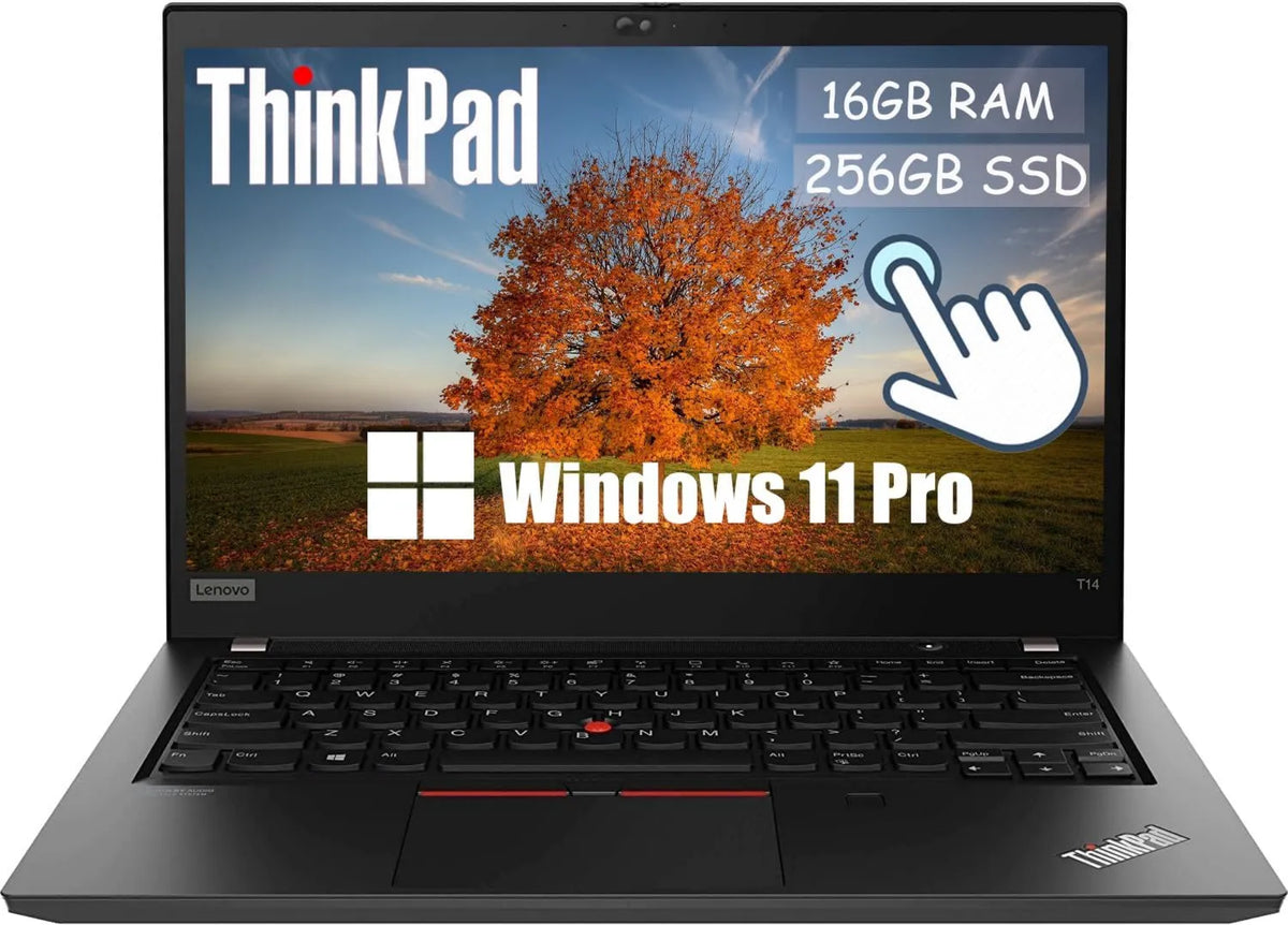 Amazon Renewed Lenovo T14 i5-10310U Laptop, 14 polegadas, toque, Full HD, profissional, 16 GB de RAM, SSD 256 GB, Windows 11 Pro, Lenovo ThinkPad T14 Gen 1