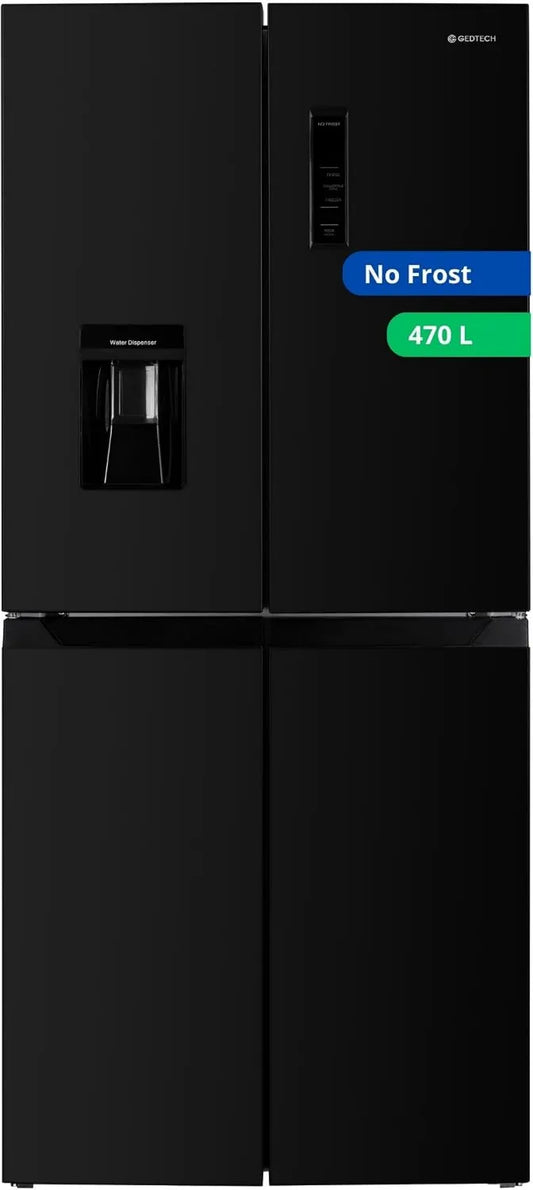 Frigorífico, 470 L, GEDTECH GMP470BL, No Frost, preto, 301L + 169L, GEDTECH Multi-porta frigorífico GMP470BL 470L