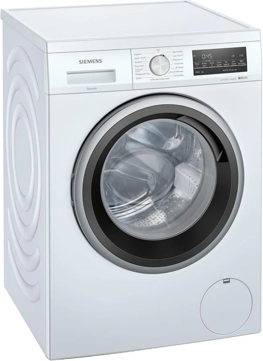 SIEMENS iQ500 WU14UT70 Máquina de lavar roupa, 60 cm, 8 kg, exterior, toque, branco, ecrã LED Simple Touch, 1400 tr, min, Speed Pack L, carga frontal