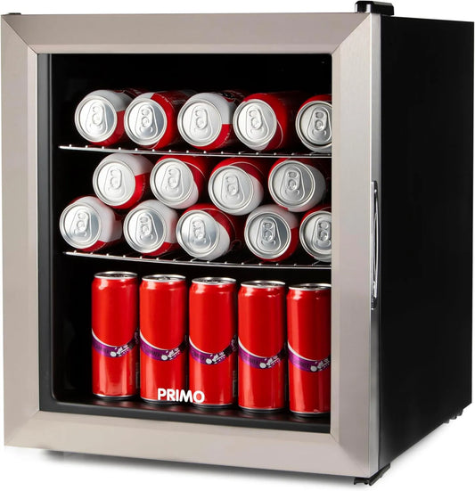 Frigorífico, 46 L, PRIMO PR194BC, independente, vidro, preto, Minibar, PRIMO PR194BC Frigorífico de bebidas - Minibar - Mini-frigorífico - Porta