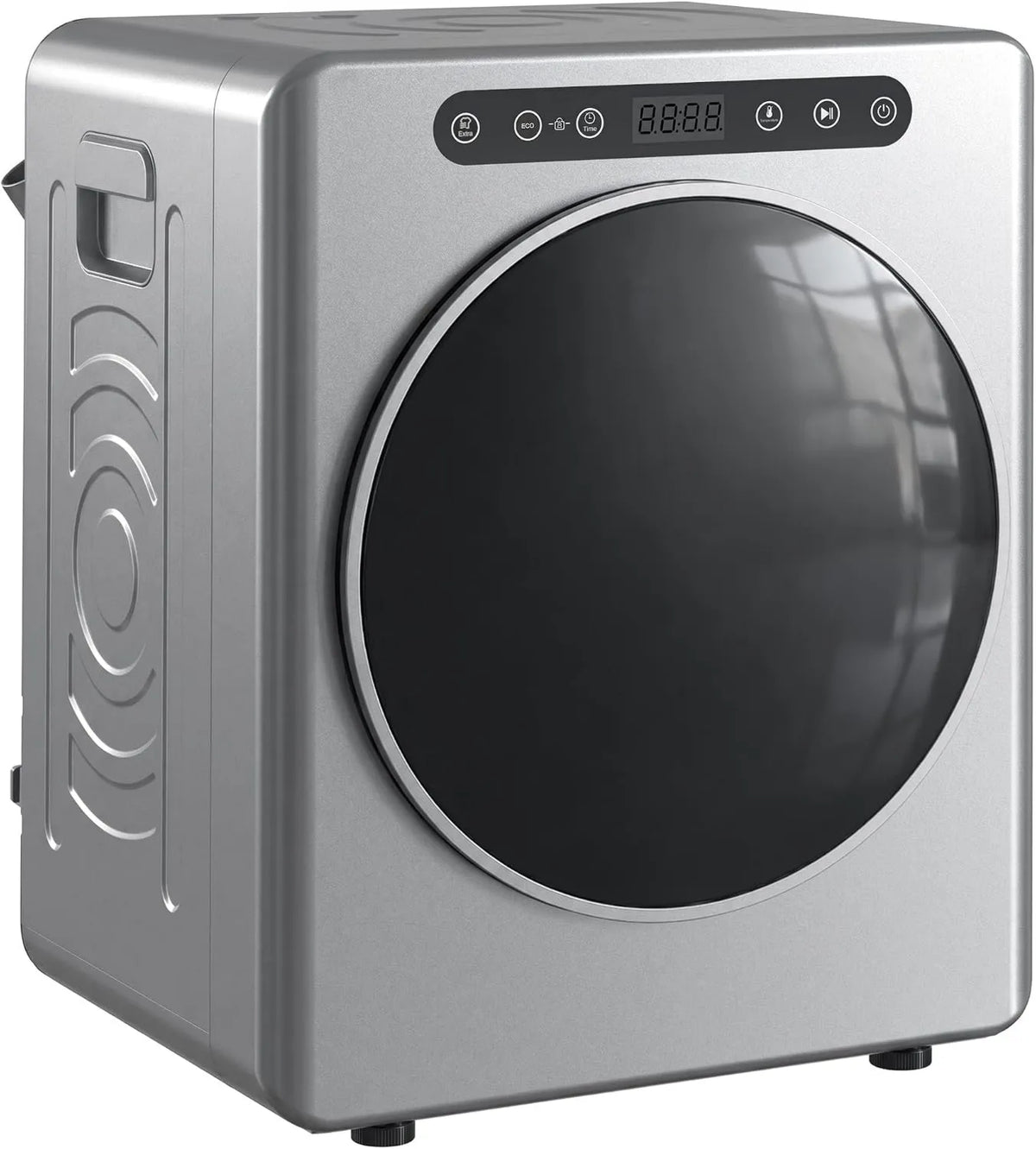 HOMCOM Secador, 1000 W, 3 kg, temporizador, camping, aço inoxidável, autocaravanas, para Apartamento, Carga Frontal, Casa