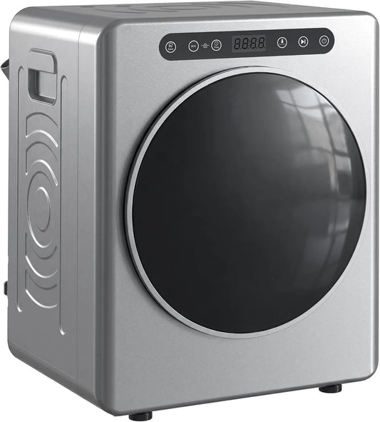 HOMCOM Secador, 1000 W, 3 kg, temporizador, camping, aço inoxidável, autocaravanas, para Apartamento, Carga Frontal, Casa