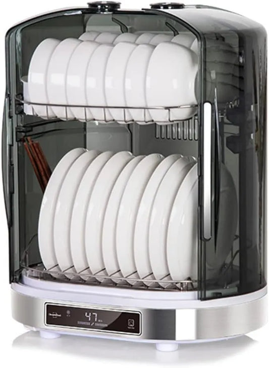 MNSRRN Produto balcão escritório 55L Multifuncional, dupla camada de piece Desinfecção e secagem do Chinaware, Chinaware