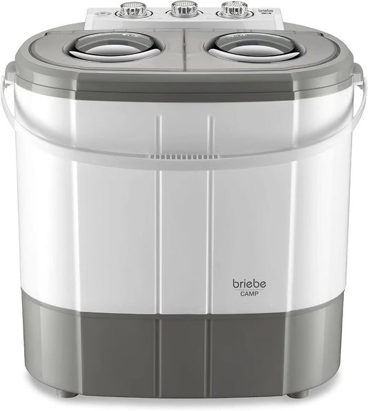 briebe Máquina de lavar roupa, 3 kg, portátil, camping, branco, pequeno compartimentos de lavagem, autocaravanas, Essorage, Viagens ideais, Caravanas, Baixo consumo