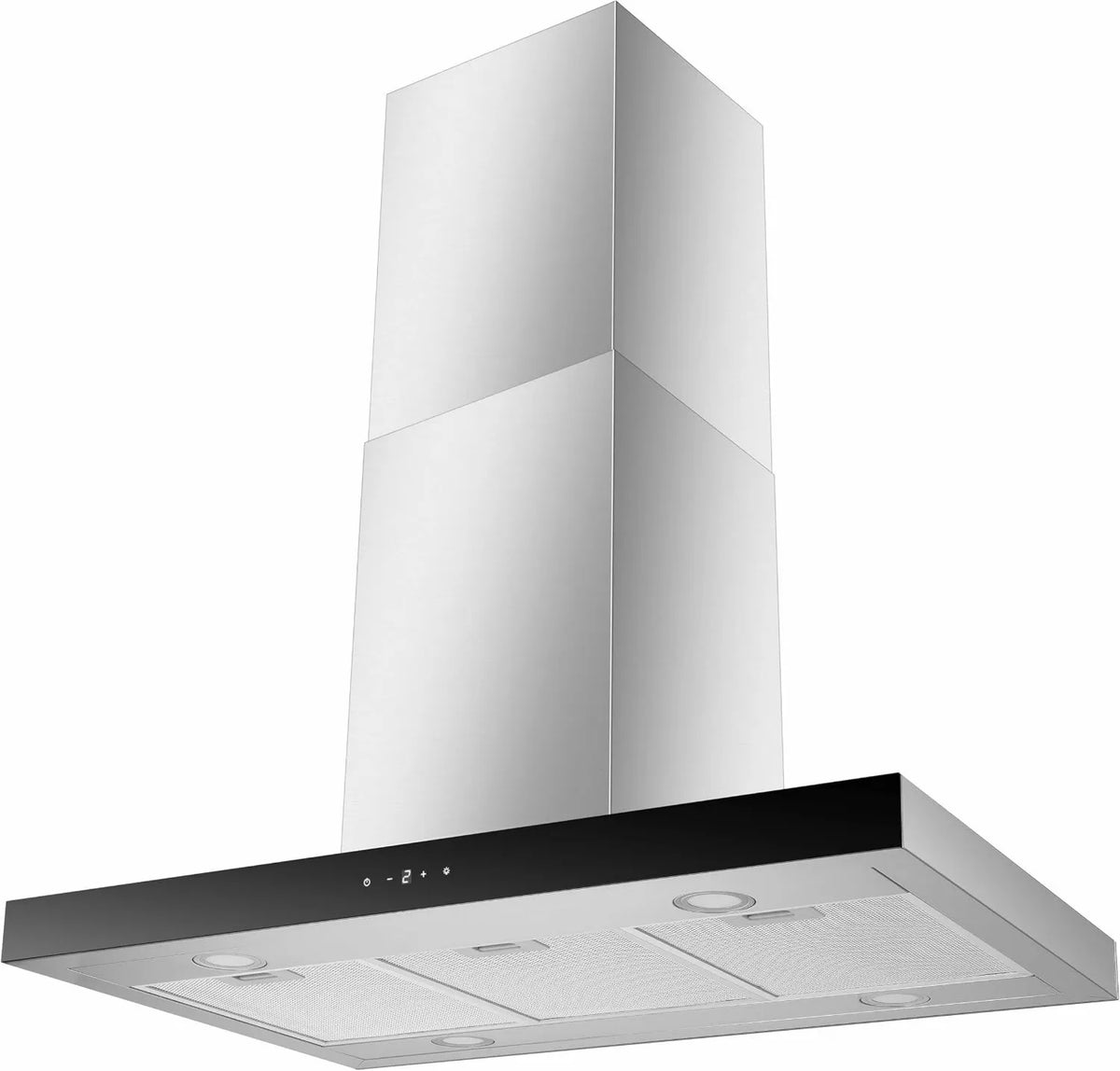 Respekta CH44199Ix-21 exaustor, 90 cm, 631, 7 m3/h, 63 dB, classe energética A, capa de cozinha, drenagem e reciclagem, aço inoxidável