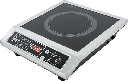 Wipportja Placa de indução, 3500 W, 80 a 270 °C, placa de cozinha de indução, placa de cozedura de indução 3500W 8 Níveis Temperatura de Potência 80-270 °C