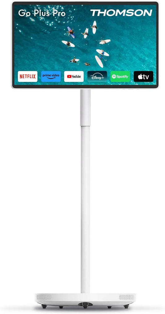 Modelo 5MP, câmera WiFi 6, câmera 5MP, 69 cm, THOMSON Go Plus Pro Intelligent Tátil Ecrã 27 Polegada, Bateria 4 horas, Android, Bluetooth, FHD, Comando