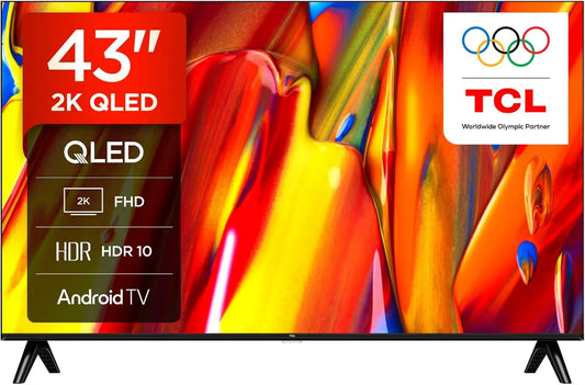 Google 43V5C Smart TV, 43 polegadas, TV, QLED, HDR, Android OS, Full HD, TCL, Design Mince