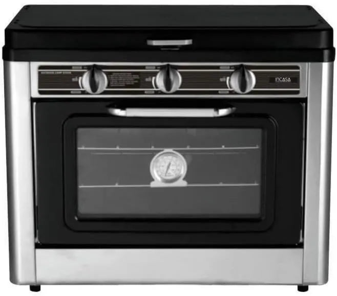 Forno elétrico, 2 lareiras, camping, 016463, InCasa, Forno combinado, 2 fogueiras - INCASA - 016463