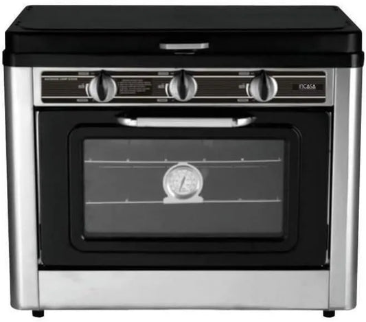 Forno elétrico, 2 lareiras, camping, 016463, InCasa, Forno combinado, 2 fogueiras - INCASA - 016463