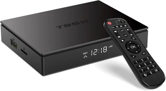 Dulmssxy Smart TV, TV, Android T95W 4GB, 4K UHD, HDMI, Wi-Fi, efeito 3D, Android OS, streaming DLNA, 0GHz WiFi BT5, 0 10, T95W Android 11.0 4GB RAM 32GB