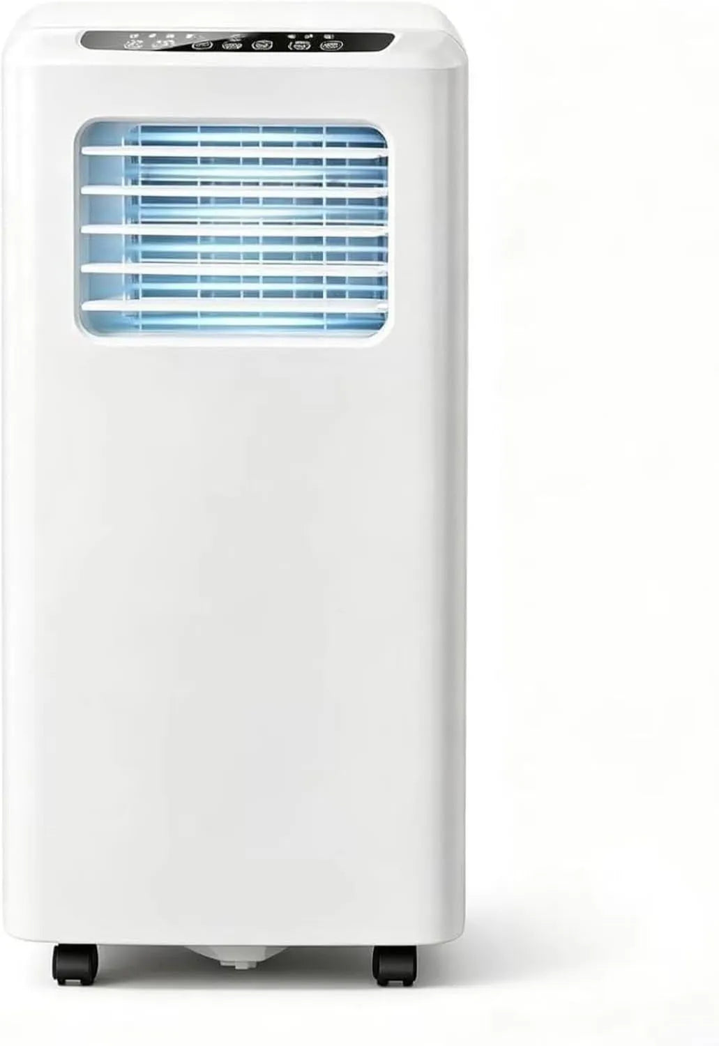 HUGGWRT Ar condicionado, 9000 BTU, 10000 BTU, ventilador para 46 m2, frigorífico, desumidificador, ecrã digital, multi-vitesses para uso doméstico e mesa