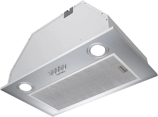 Hermitlux exaustor, 52cm, 750m3/h, 68 dB, classe energética A, capa de cozinha, evacuação e reciclagem, iluminação LED, 3 velocidades, encastrado