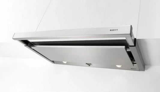 NOVY exaustor, 940 m3/h, 63 dB, capa de cozinha, recesso, aço inoxidável, branco, recesso, branco- Hoods, conduzido