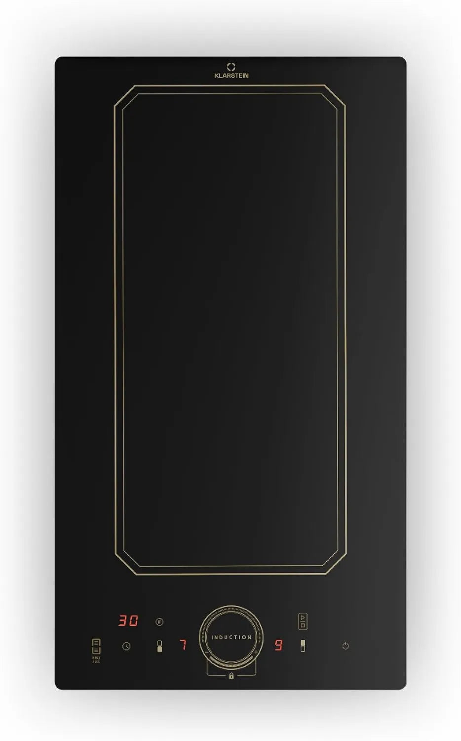 KLARSTEIN Placa de indução, 30 cm, 2 lareiras, 3500 W, 240 V, mesa de cozinha de indução, toque toque, temporizador, Smart Touch Control, 2 zonas, 3500W