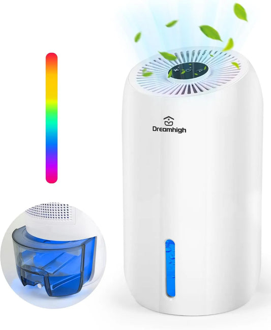 Desumidificador 650ml, dia, 1,6 L, para Max 35m2, Dreamhigh® 1, Desumidificadores Anti-Desumidificação de Hhumidade: 650ml