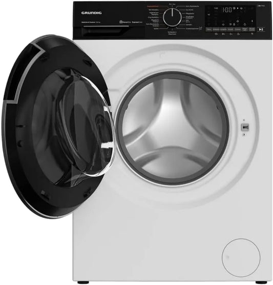 GRUNDIG GD7P510447W Máquina de lavar roupa, branco, GRUNDIG GD7P510447W Máquina de lavar roupa com roupa seca Carregar auto-suportante Frente Branco D