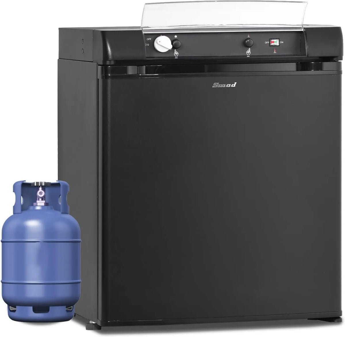 Smad Frigorífico, 40 L, 12 V, móvel, camping, preto, 40L, frigorífico Trimixte 12V 220V Gás, Casa de banho, Casa móvel, Caminhão, Van, Garagem, Viagens