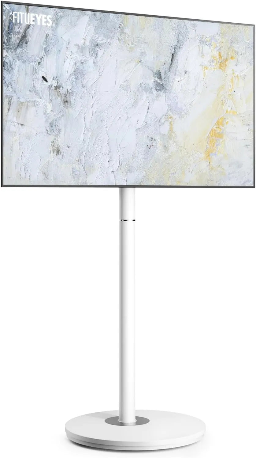suporte de TV, 65 polegadas, 400×400 mm, rodas móveis, FITUEYES suporte de TV Pé para 32-65 polegadas de rodízios suporte de TV Max VESA 400×400 mm