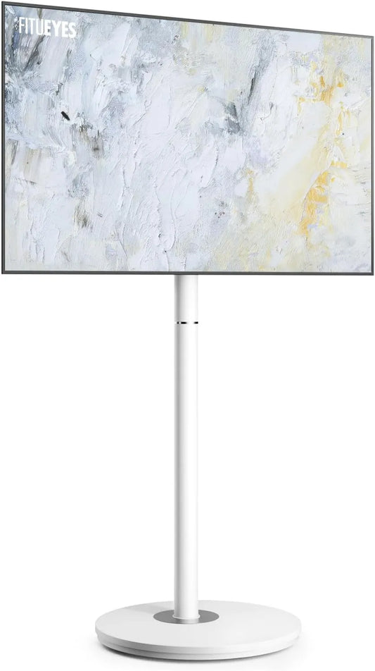suporte de TV, 65 polegadas, 400×400 mm, rodas móveis, FITUEYES suporte de TV Pé para 32-65 polegadas de rodízios suporte de TV Max VESA 400×400 mm